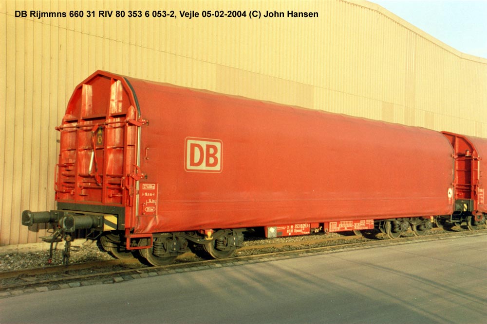 DB Rijmmns <sup>660</sup> 31 RIV 80 353 6 053-2, Vejle 5. februar 2004