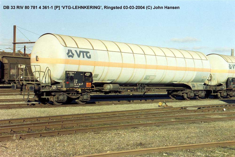 DB 33 RIV 80 781 4 631-1 [P] 'VTG-LEHNKERING', Ringsted 3. marts 2004