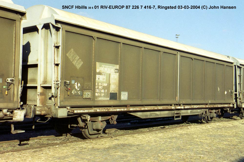 SNCF Hbills <u>38</u> 2 01 RIV-EUROP 87 226 7 416-7, Ringsted 3. marts 2004
